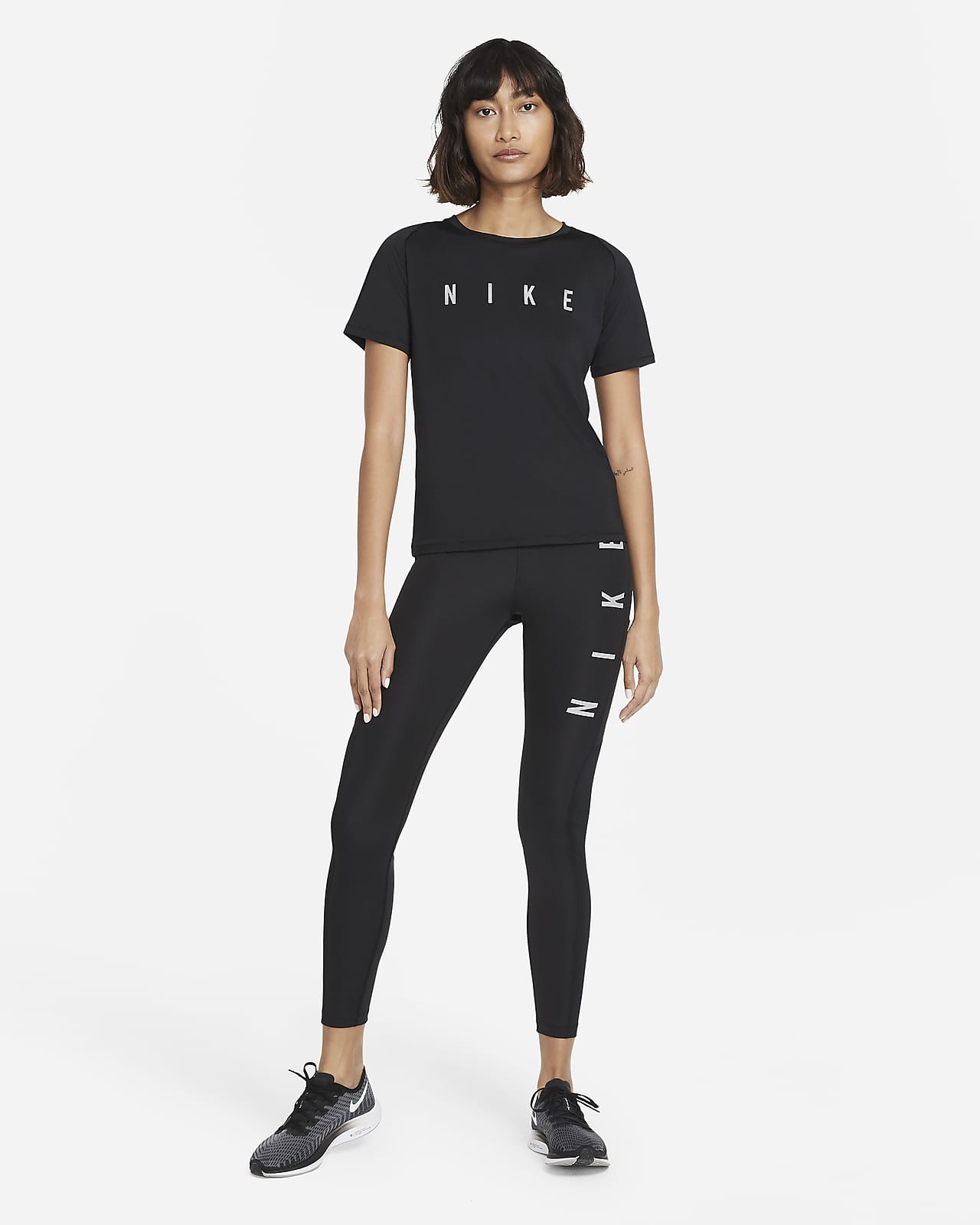 nike miler running top
