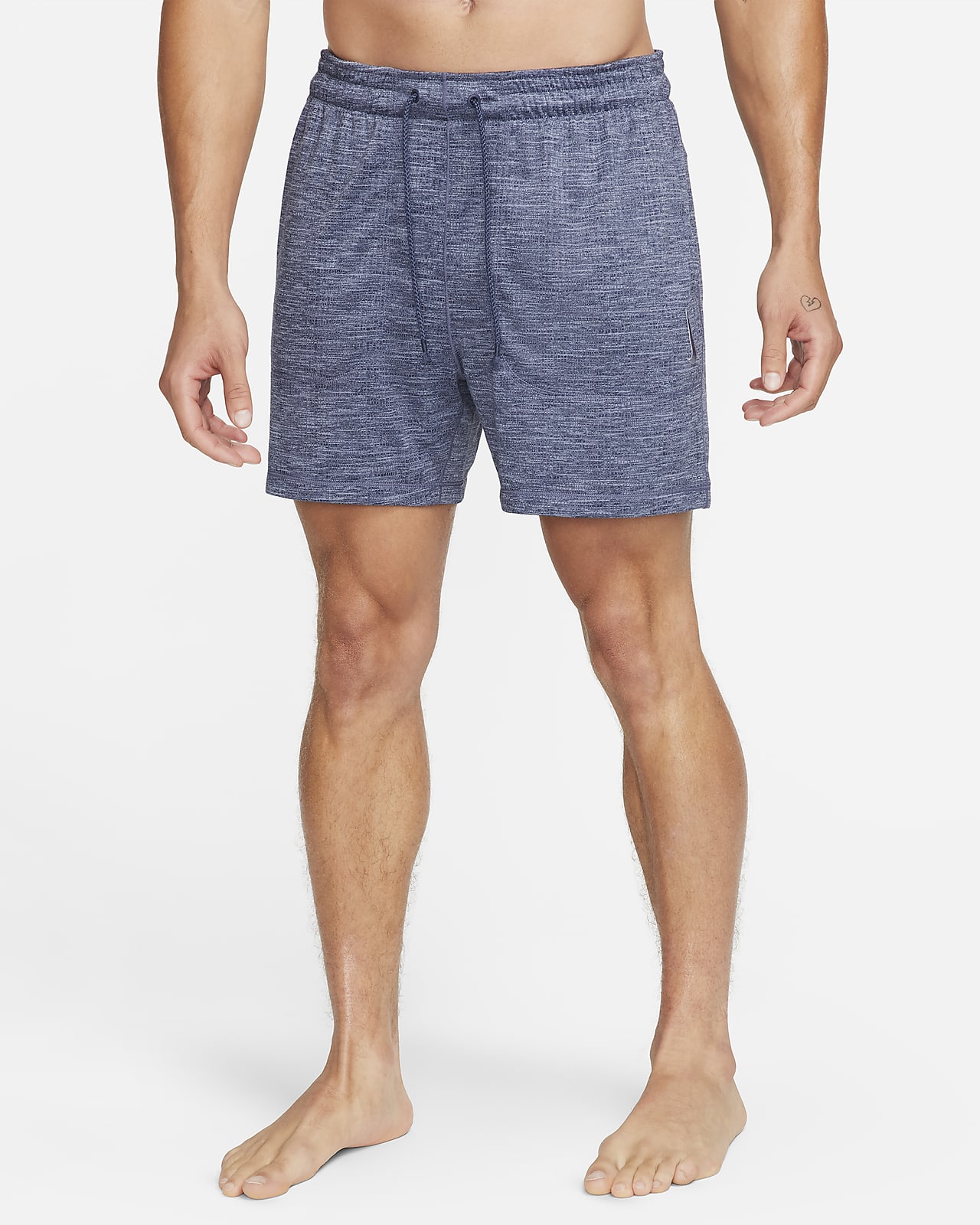 Nike Mens Dri-Fit Yoga Training Compression Shorts M Grey