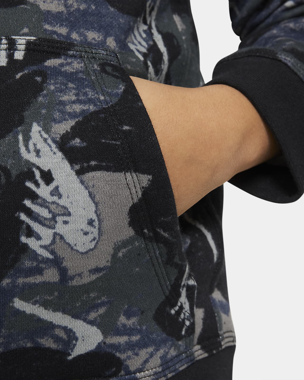 Nike公式 ナイキ スポーツウェア クラブ フリース ジュニア ボーイズ プリンテッド プルオーバー パーカー オンラインストア 通販サイト