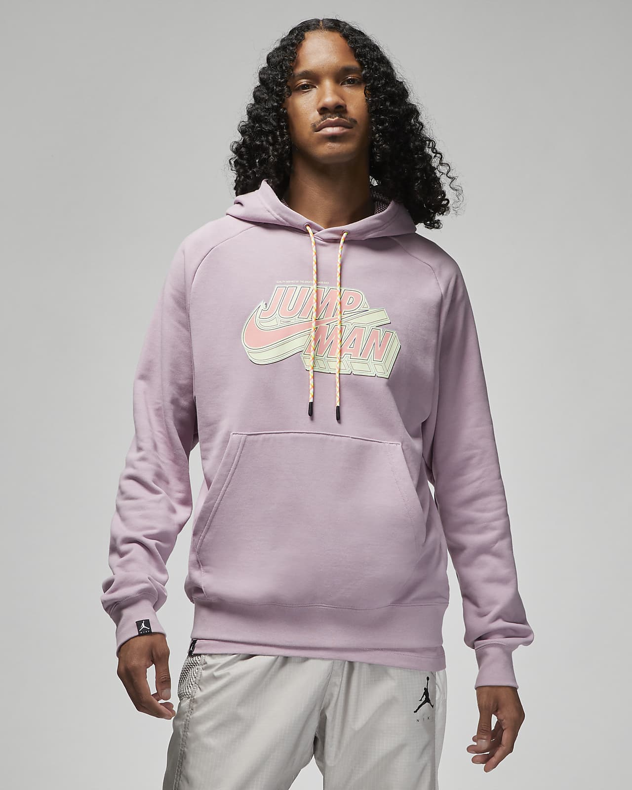 jordan jumpman taped hoodie purple