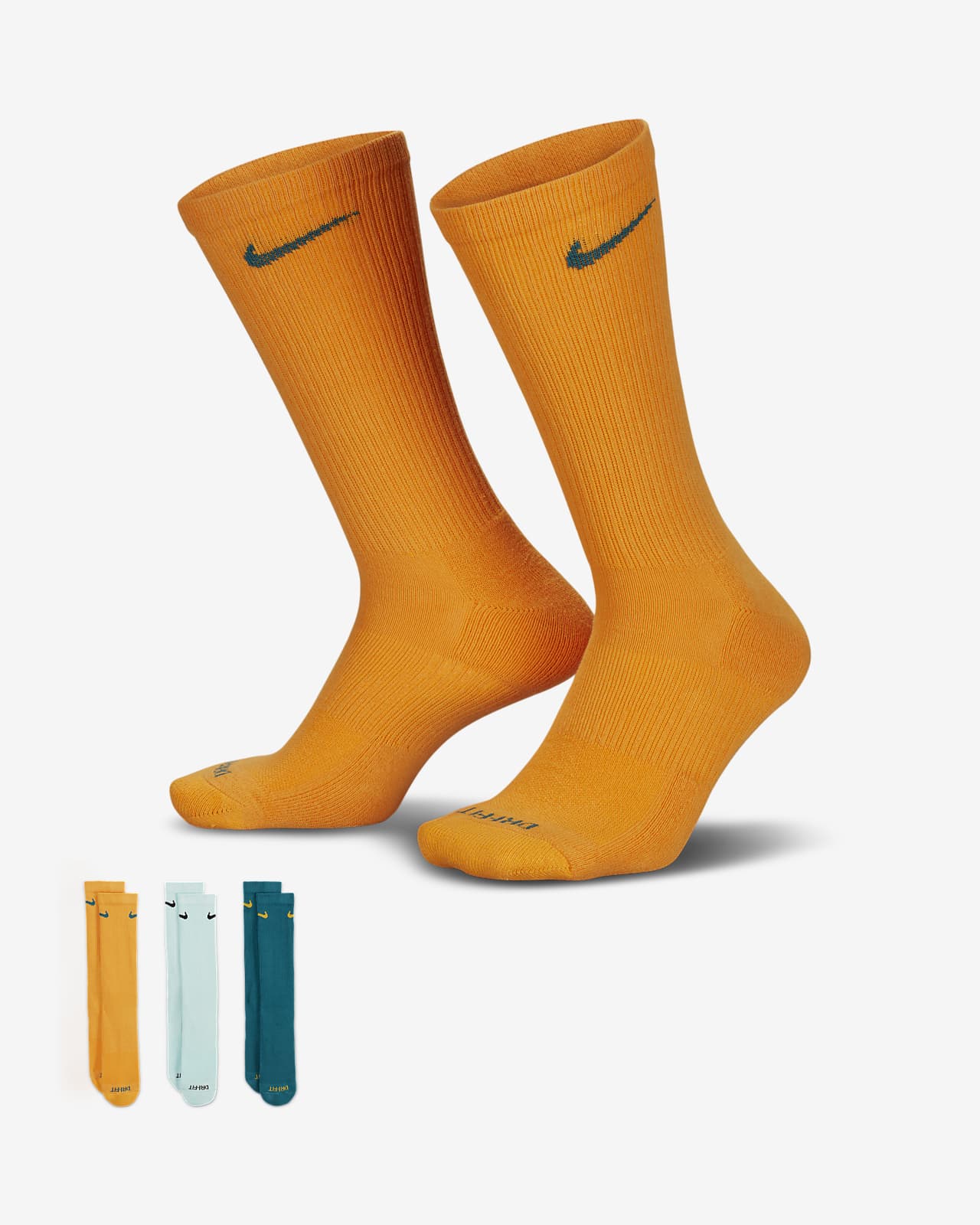Chaussettes mi-mollet Jordan Everyday (3 paires). Nike LU