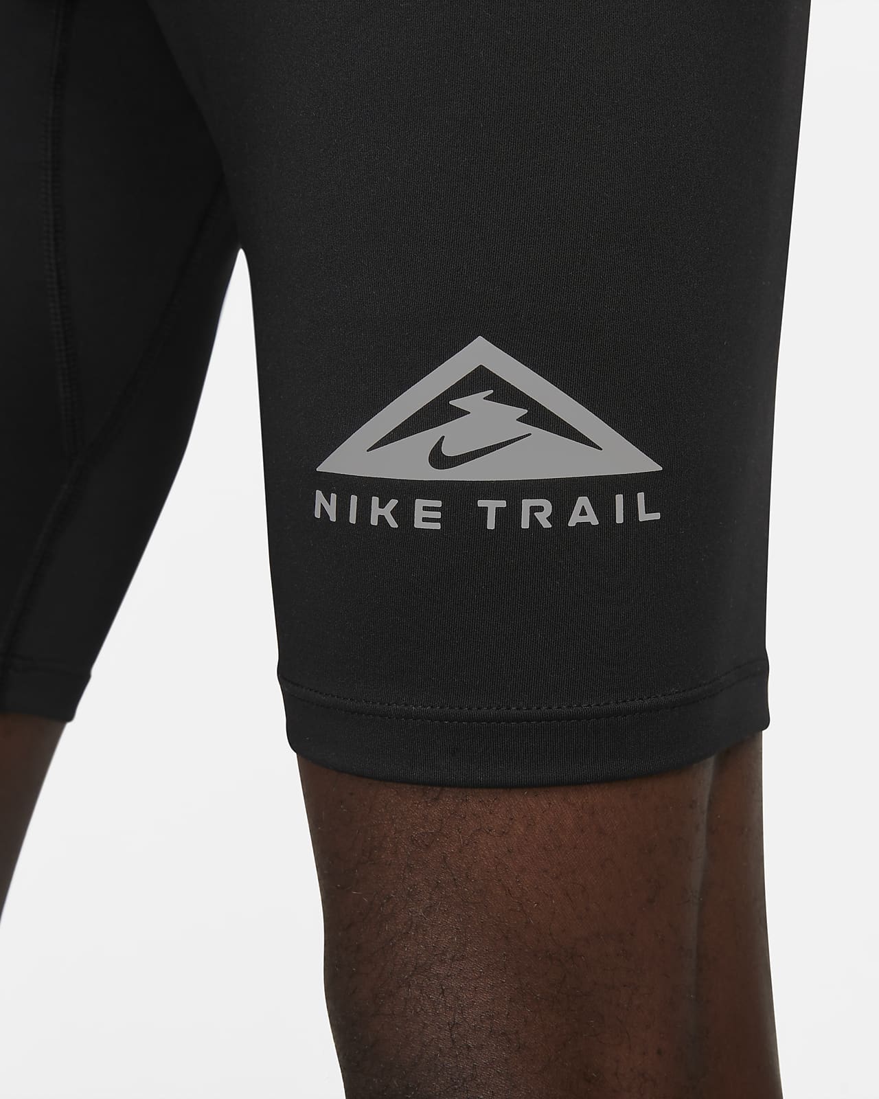 Nike Performance TRAIL HALF - Leggings - cool grey/dusty sage/mint