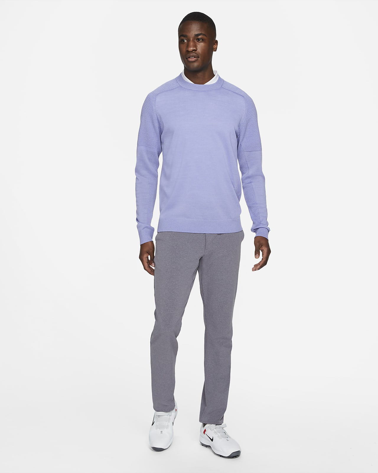 tiger woods grey sweater