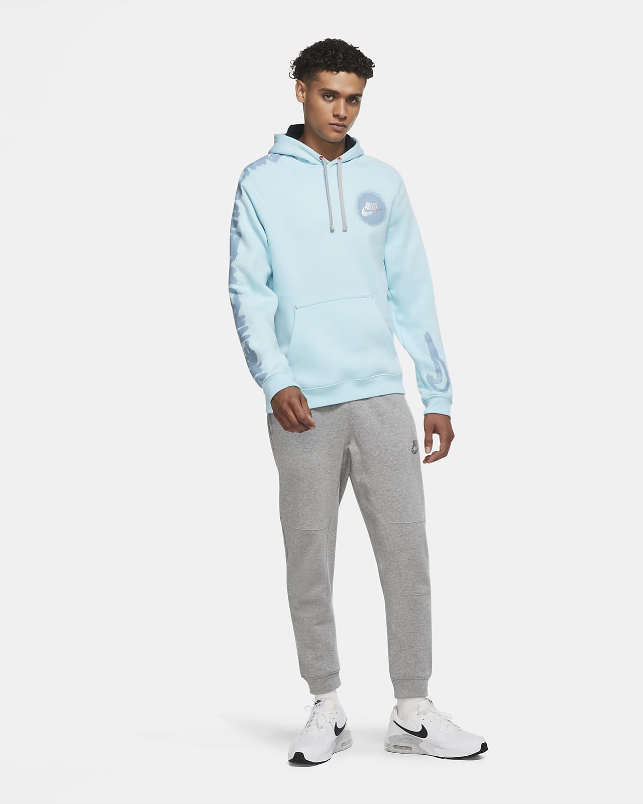 nike men's pullover fleece club hoodie