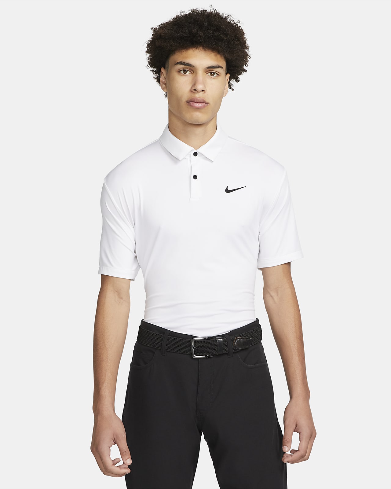 Ανδρική μονόχρωμη μπλούζα πόλο για γκολφ Nike Dri-FIT Tour