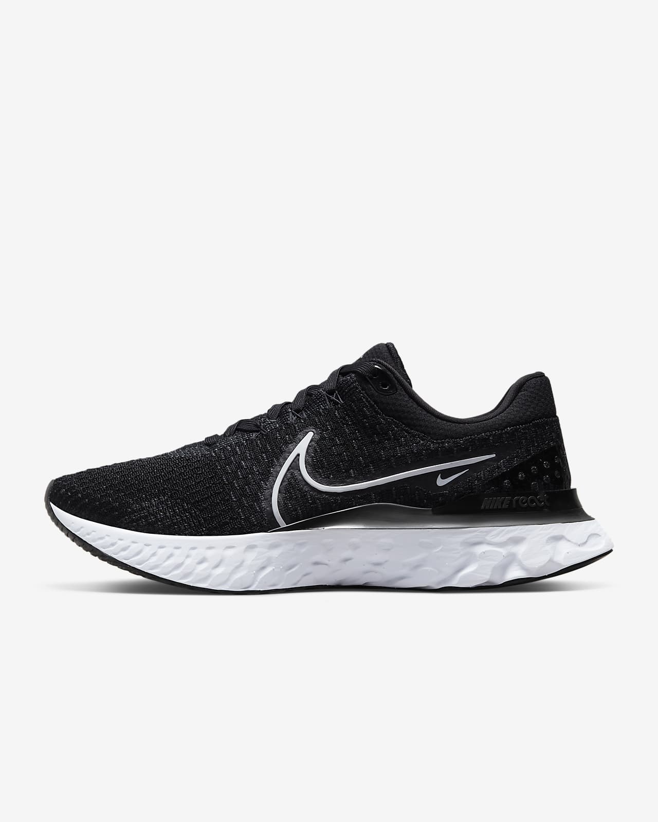 nike react black and white mens