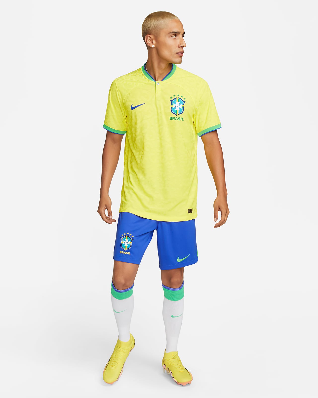 Brazil 2022/23 Match Home Men's Nike Dri-FIT ADV Football Shirt. Nike HU