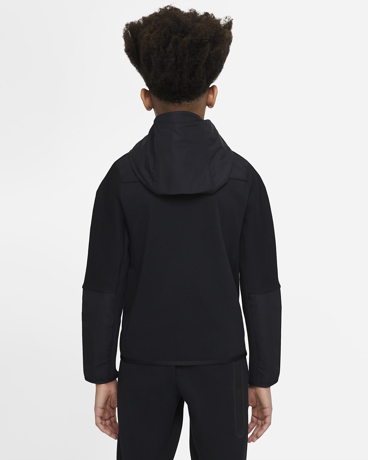 nike tech fleece hoodie zwart