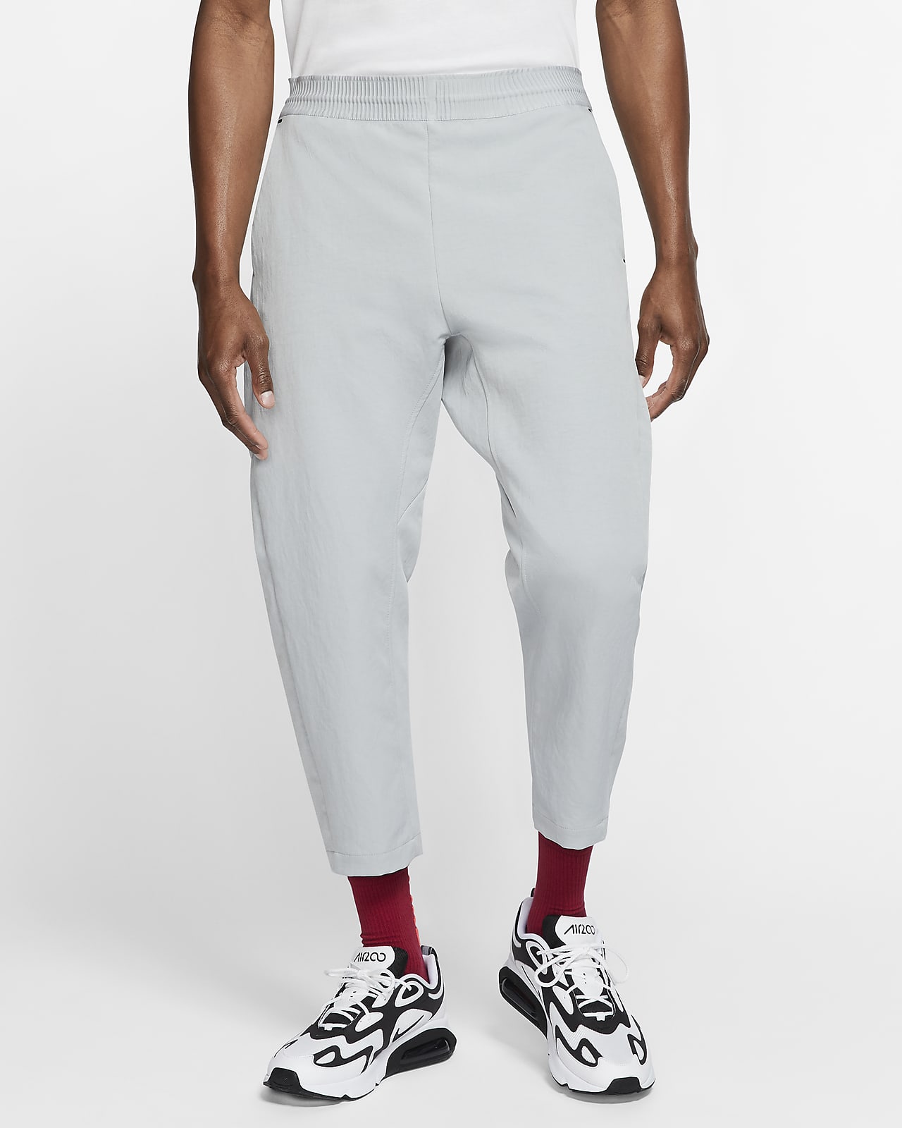 nike cropped woven trousers