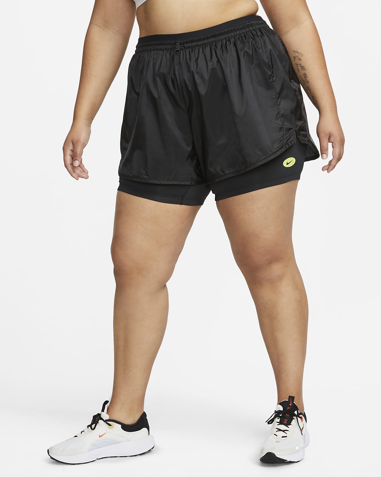 ShortsShorts de running de tiro medio para mujer (talla grande) Nike Icon Clash Tempo Luxe