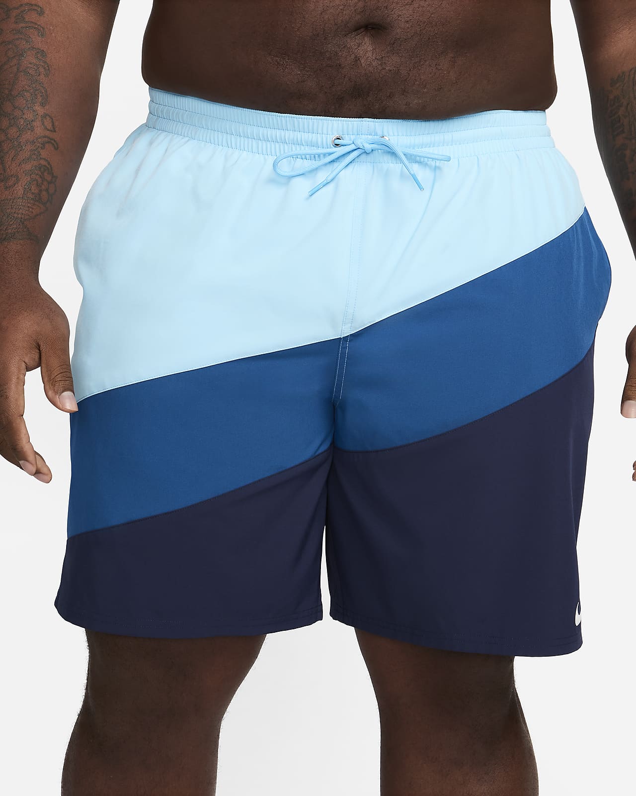 Nike navy swim shorts on sale