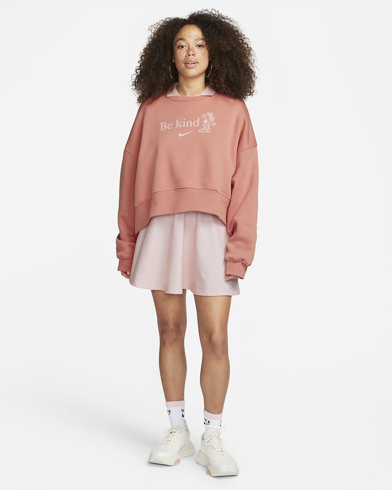 nike women's sportswear heritage fleece sweatshirt