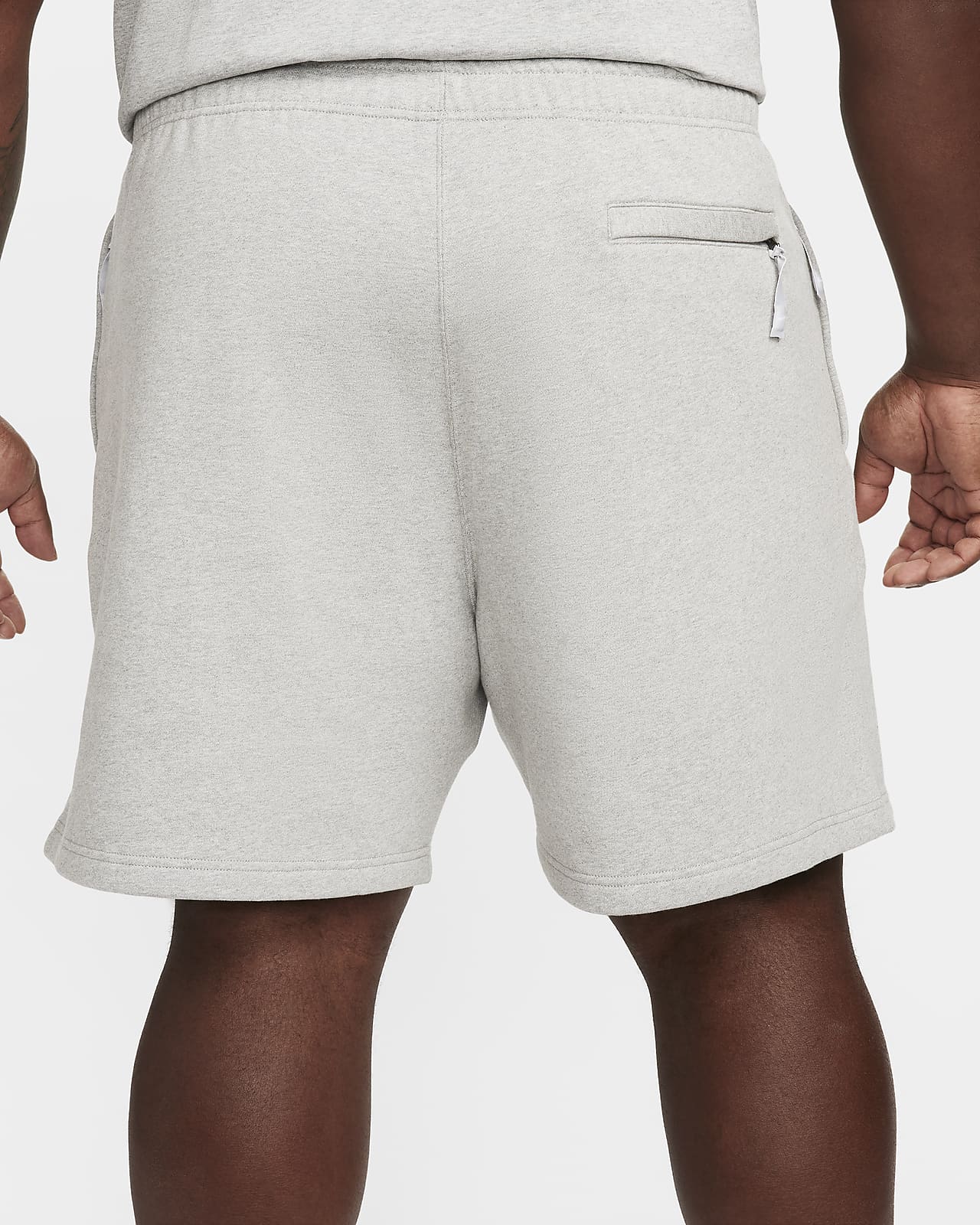 Nike Solo Swoosh Fleece Shorts Grey