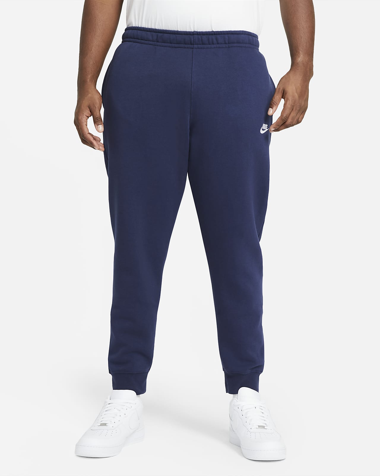 nike club joggers blue