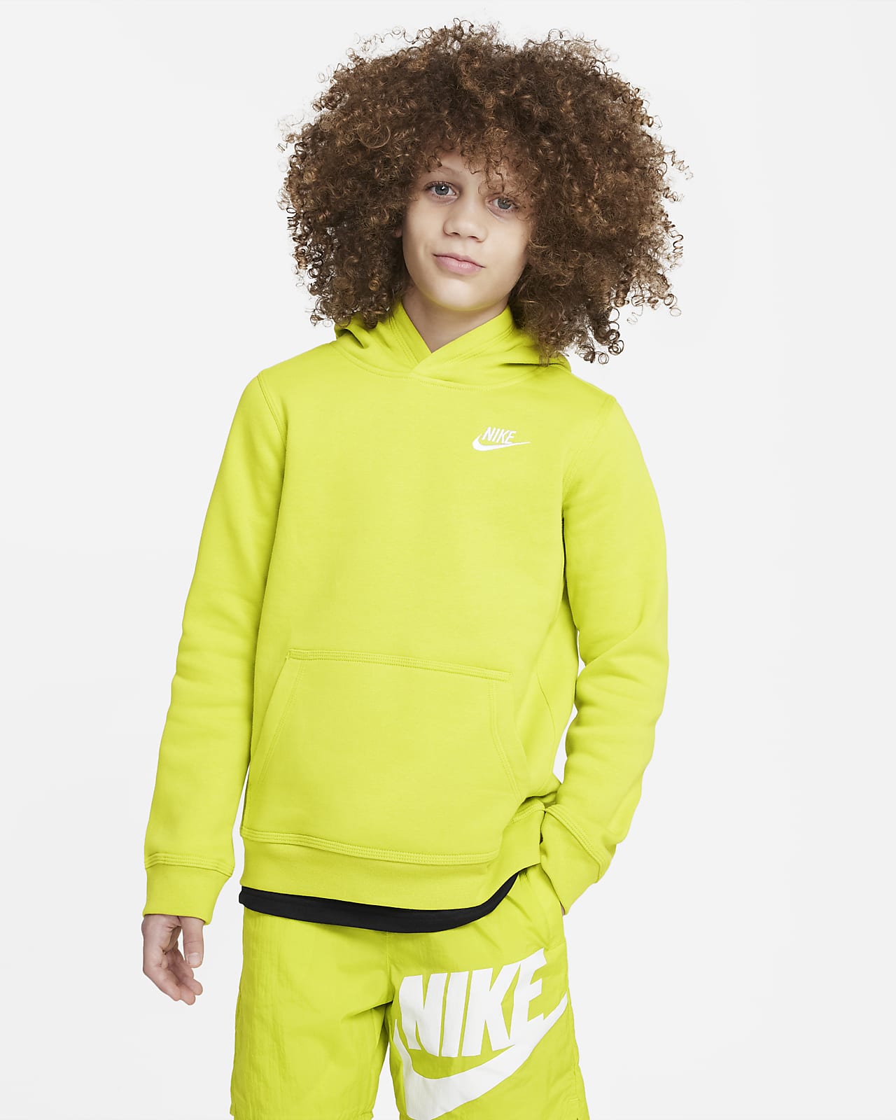 krænkelse hende Transportere Nike Sportswear Club-pullover-hættetrøje til større børn. Nike DK