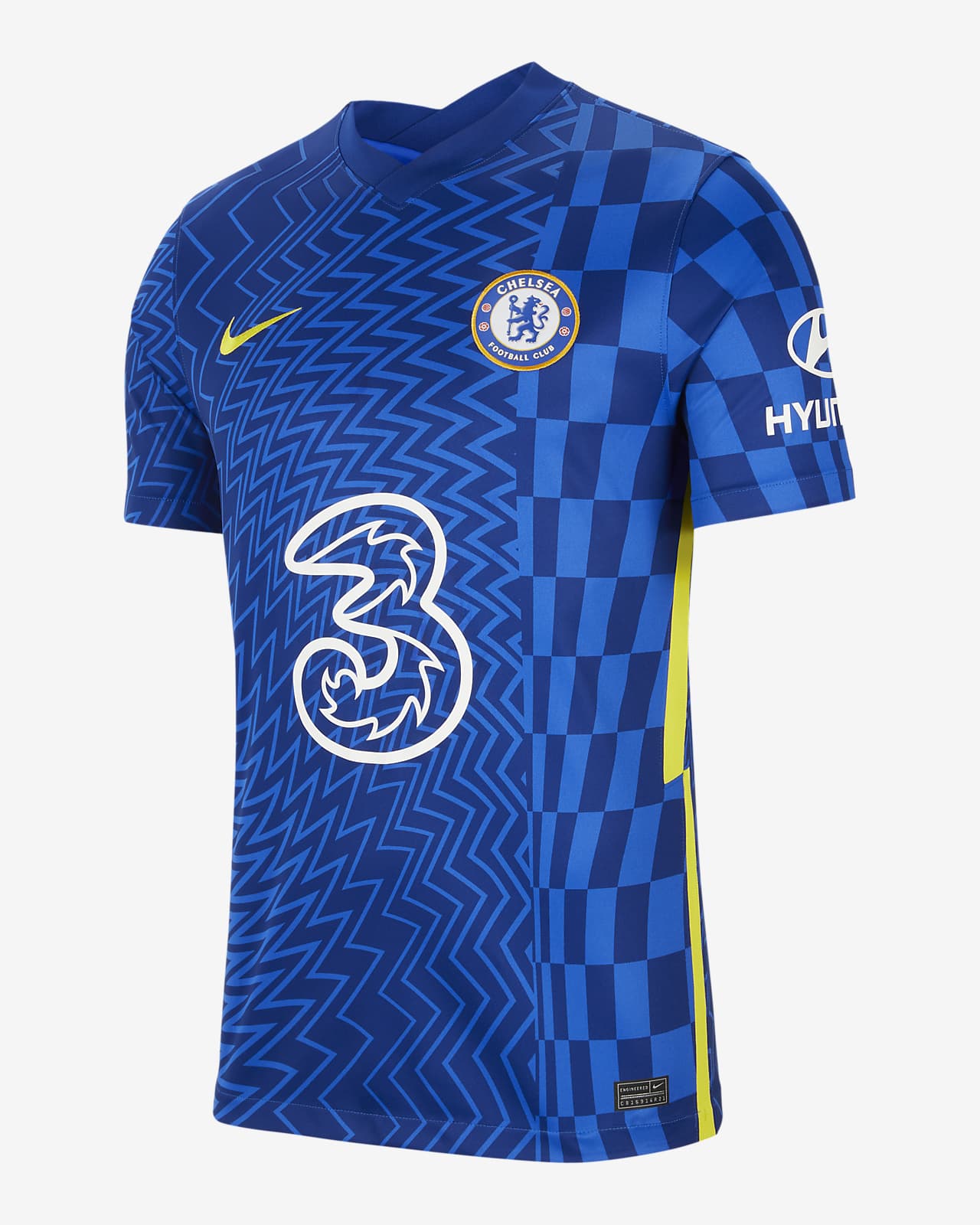 شاشة سوداء Chelsea F.C. 2021/22 Stadium Home Men's Football Shirt شاشة سوداء