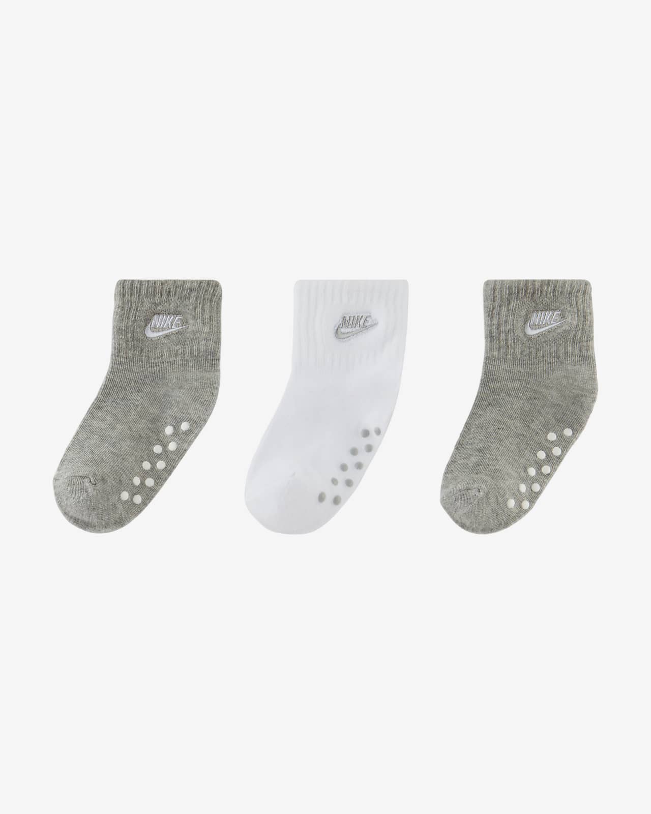 Nike Toddler Gripper Ankle Socks (3-Pack)