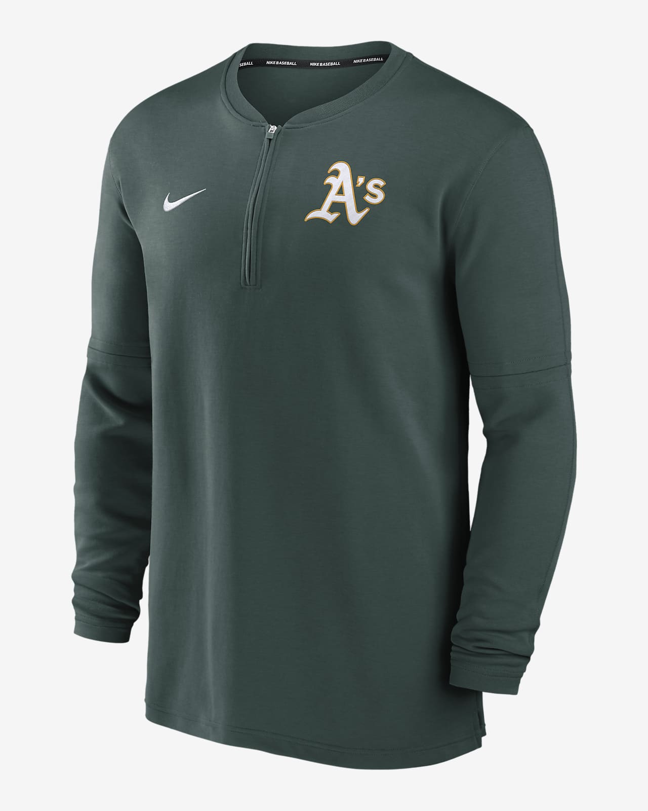 Oakland Athletics Authentic Collection Game Time Men's Nike Dri-FIT MLB  1/2-Zip Long-Sleeve Top
