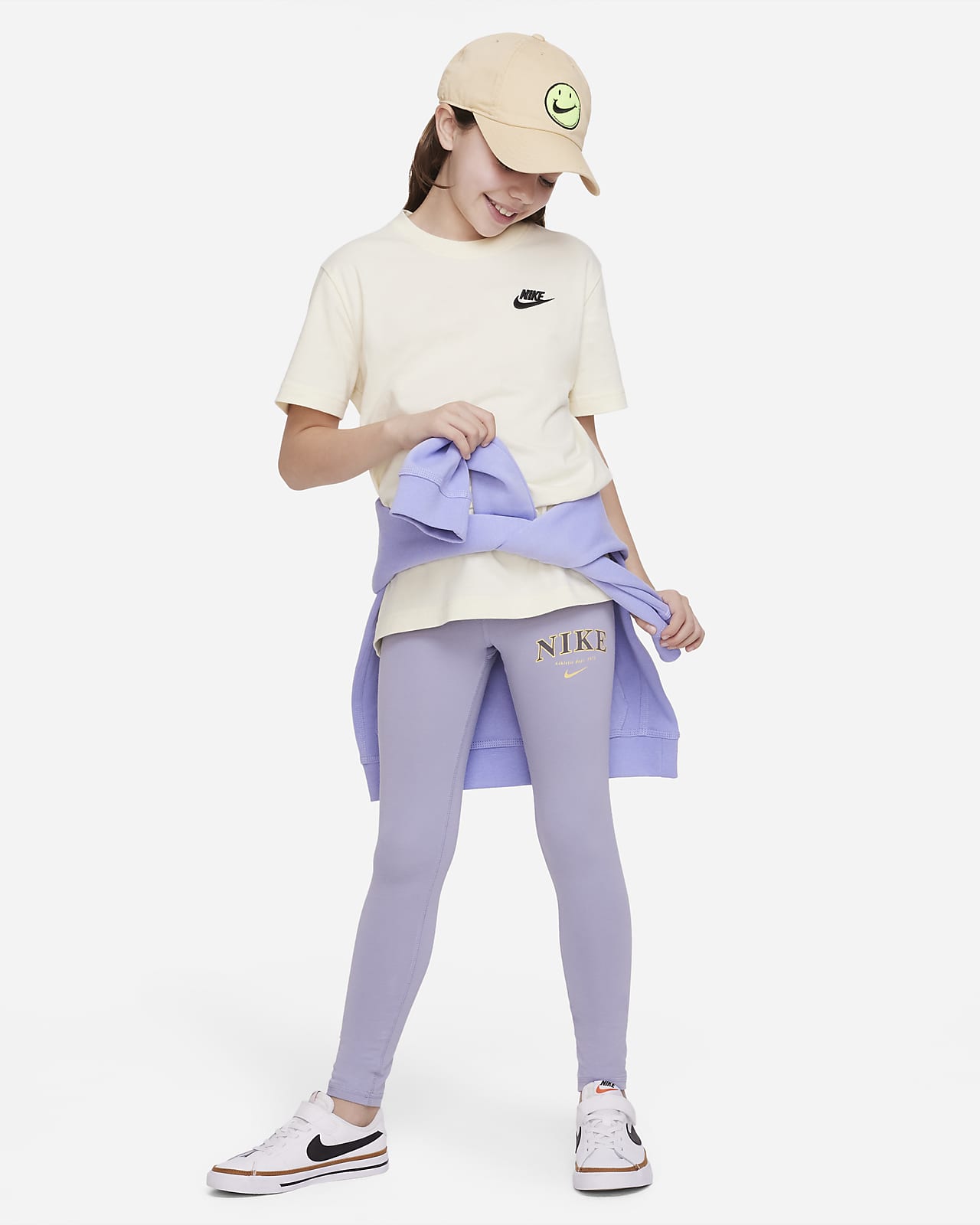 Offentliggørelse Kor mobil Nike Sportswear Favorites-leggings med høj talje til større børn (piger).  Nike DK