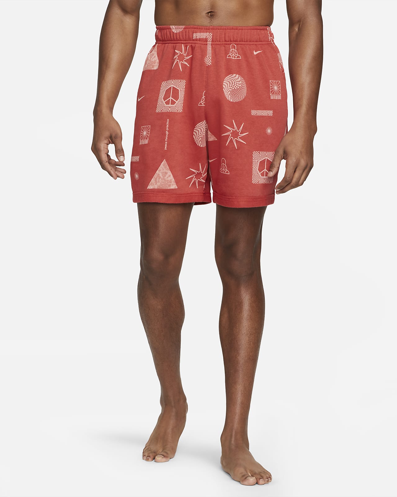 Shorts de tejido Fleece con gráfico para hombre Nike Yoga Therma-FIT