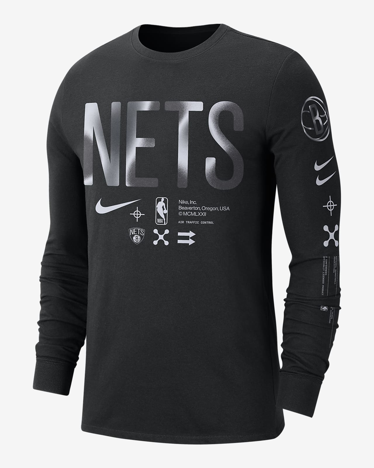 Boys Black Nike Dri-Fit Bed-Stuy Brooklyn Nets T-Shirt / Size S