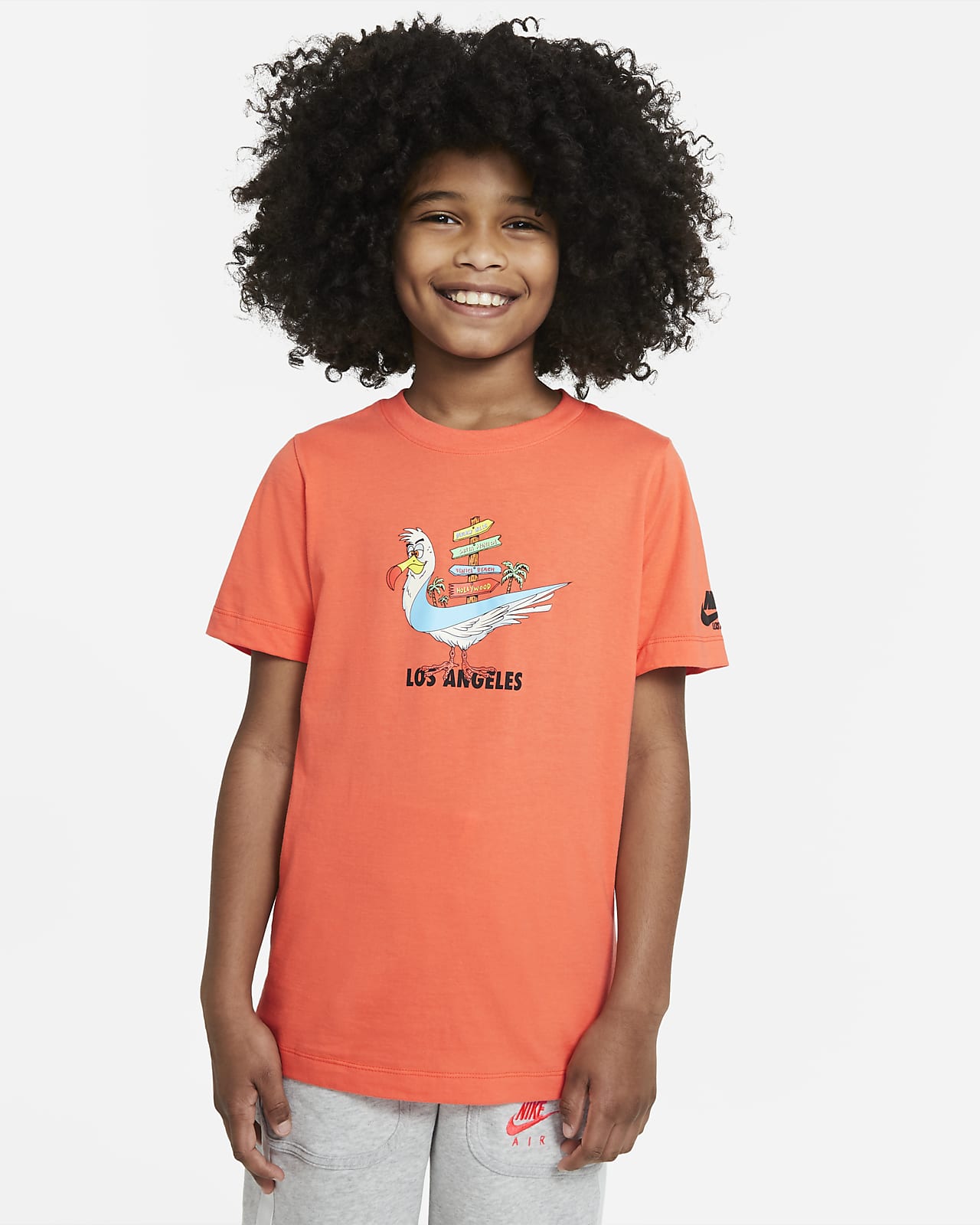 Ung dame Råd gele Nike Sportswear Los Angeles Big Kids' T-Shirt. Nike.com