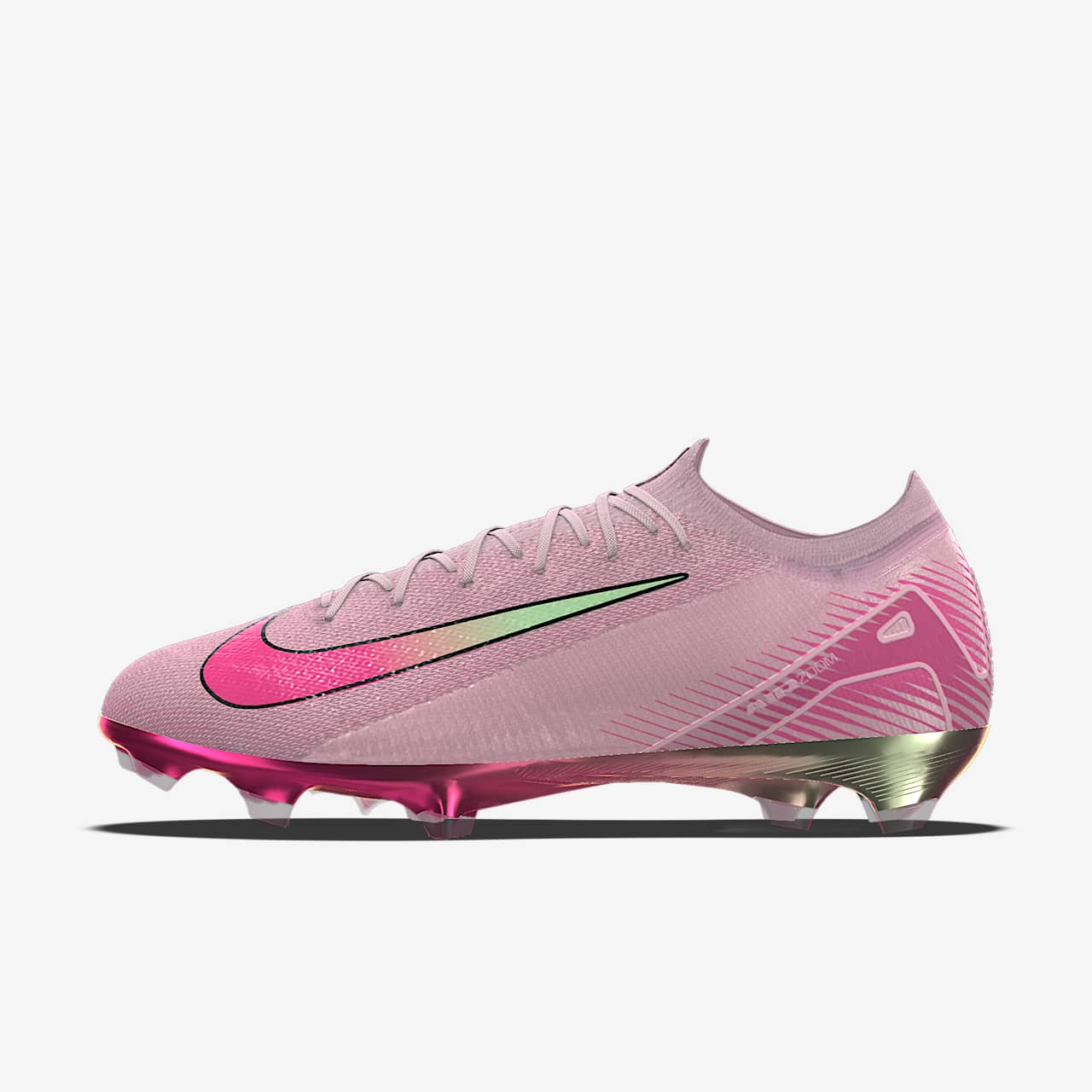 รองเท้าสตั๊ดฟุตบอลไม่หุ้มข้อออกแบบเอง FG Nike Mercurial Vapor 16 Elite By You