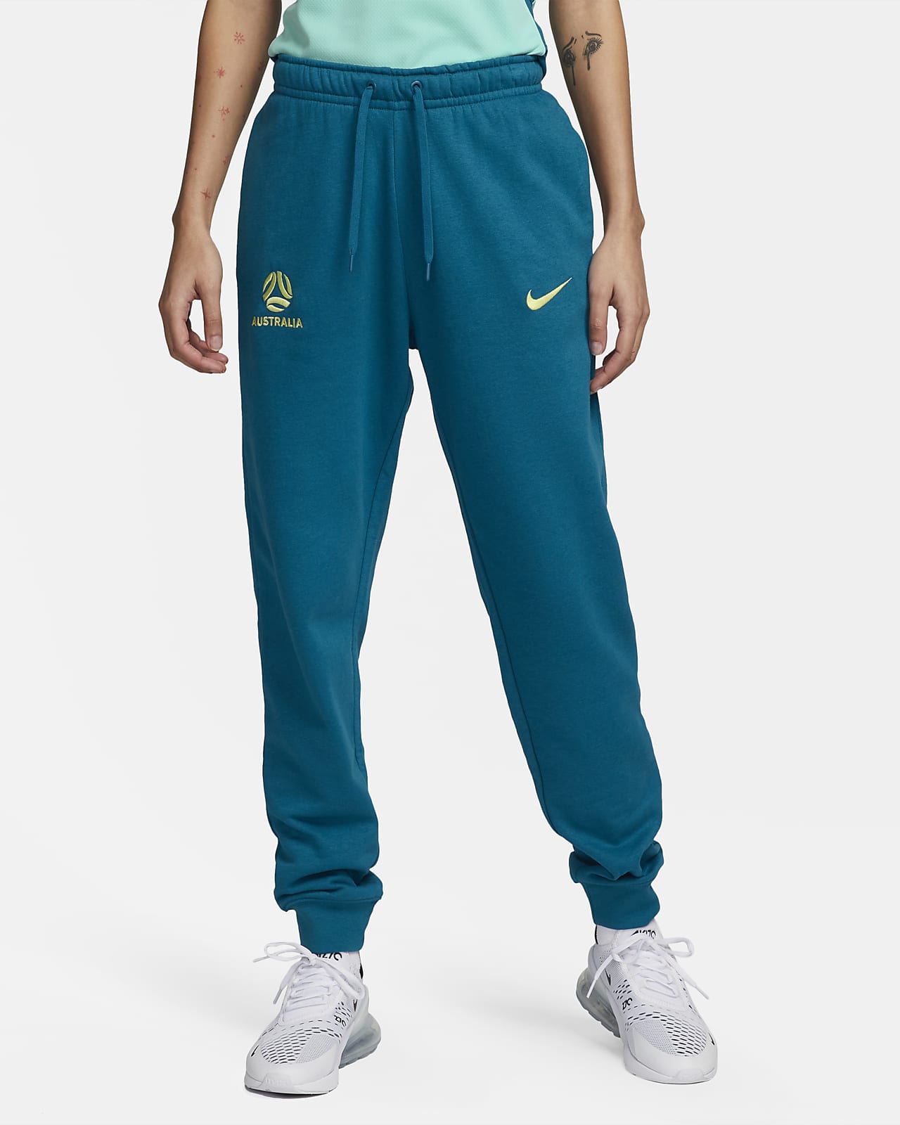 Australia Club Fleece Women's Nike Football Mid-Rise Pants. Nike AU