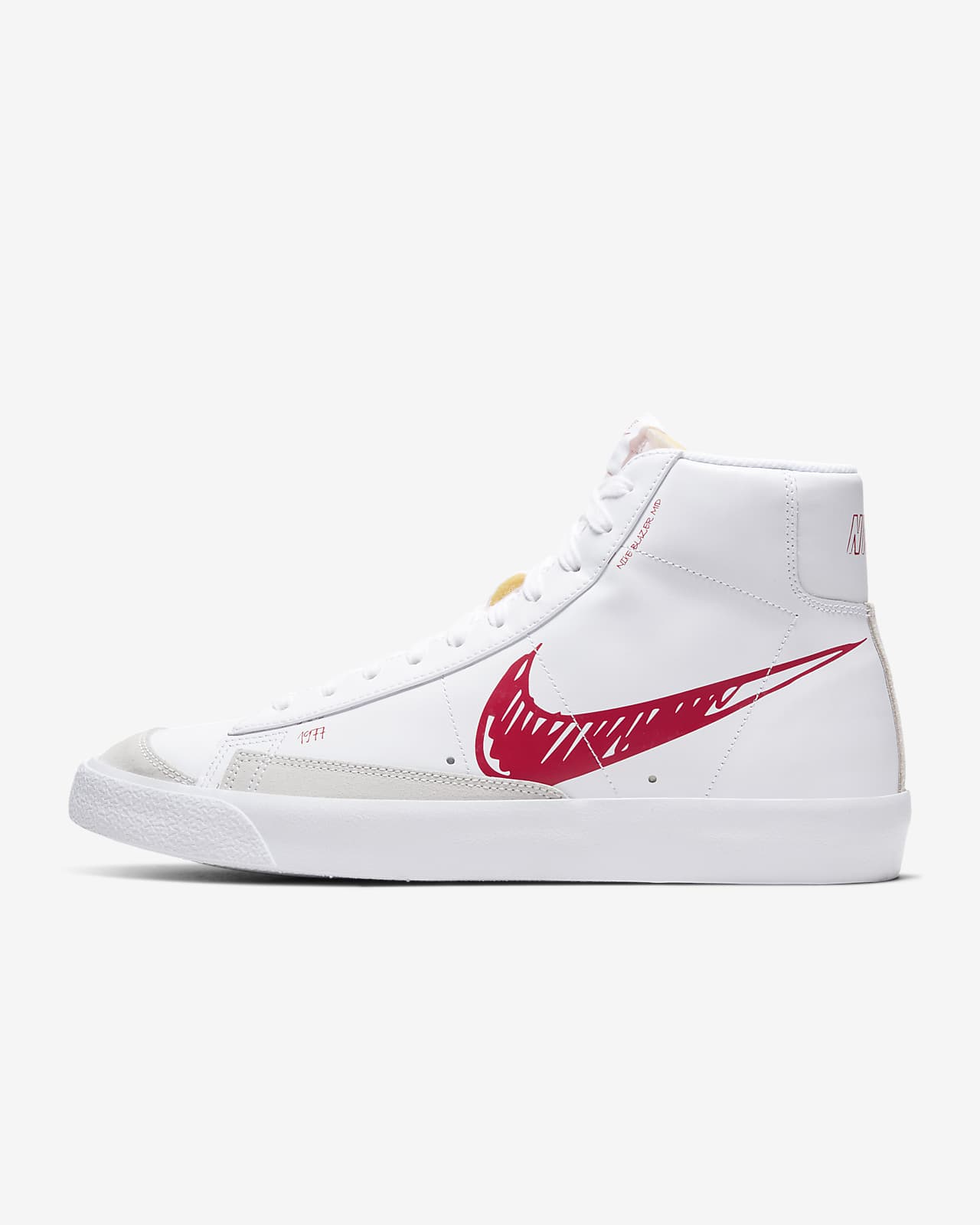white high top nike blazers