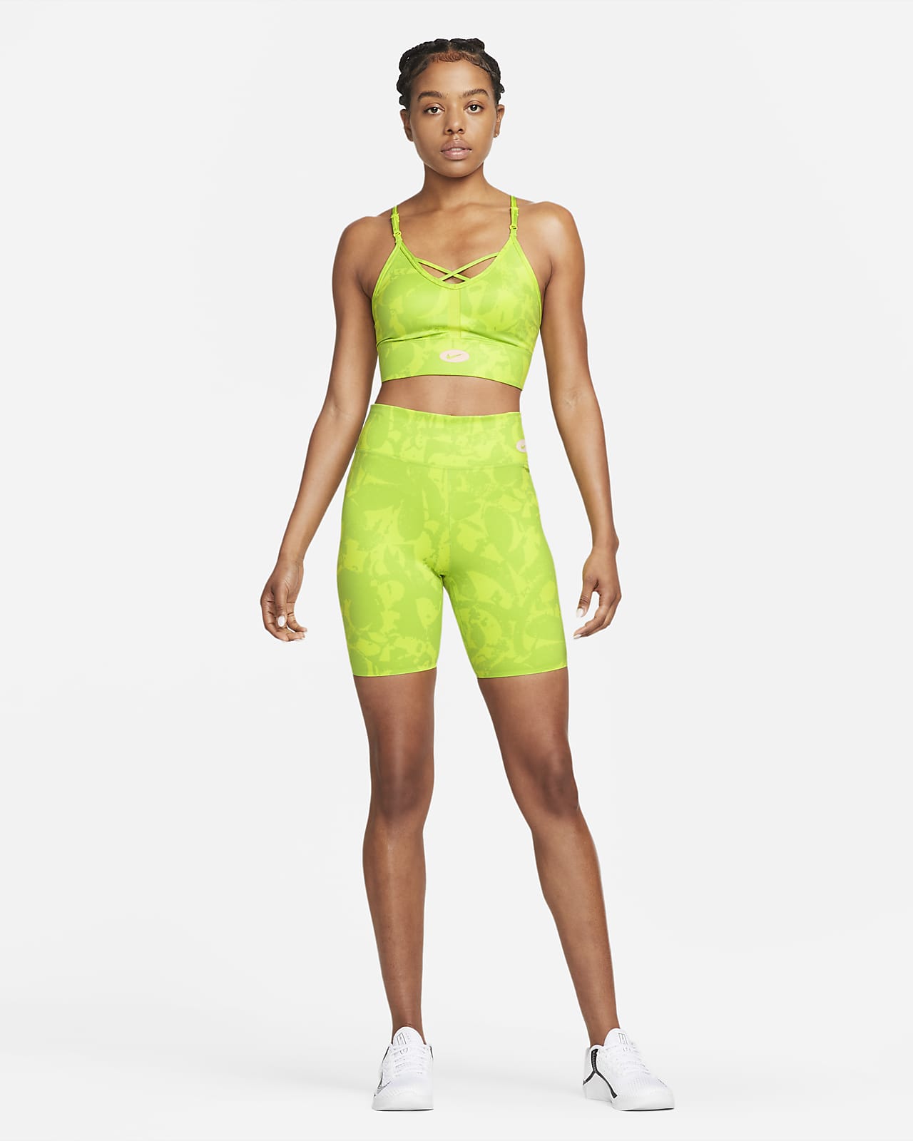 Nike Indy Icon Clash Women's Light-Support Padded Printed Sports Bra