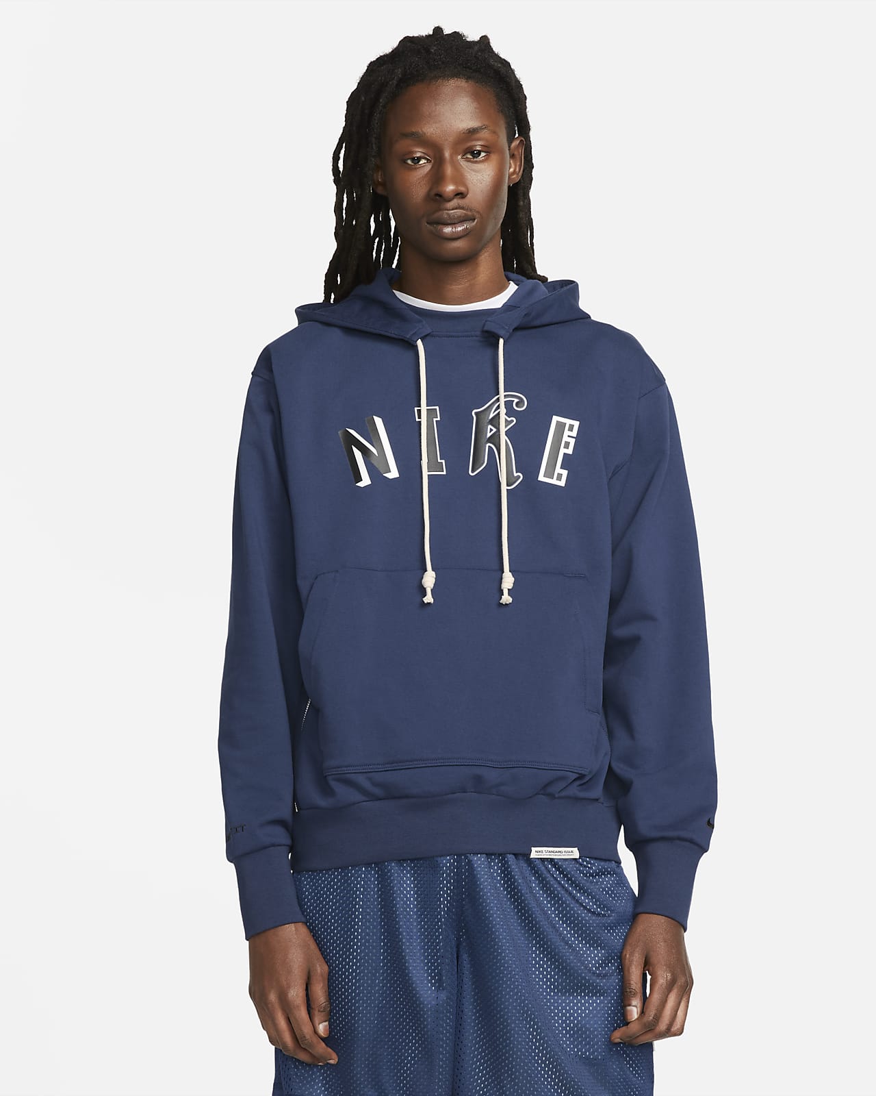 Nike Standard Issue Men's Basketball Pullover Hoodie (Imperial