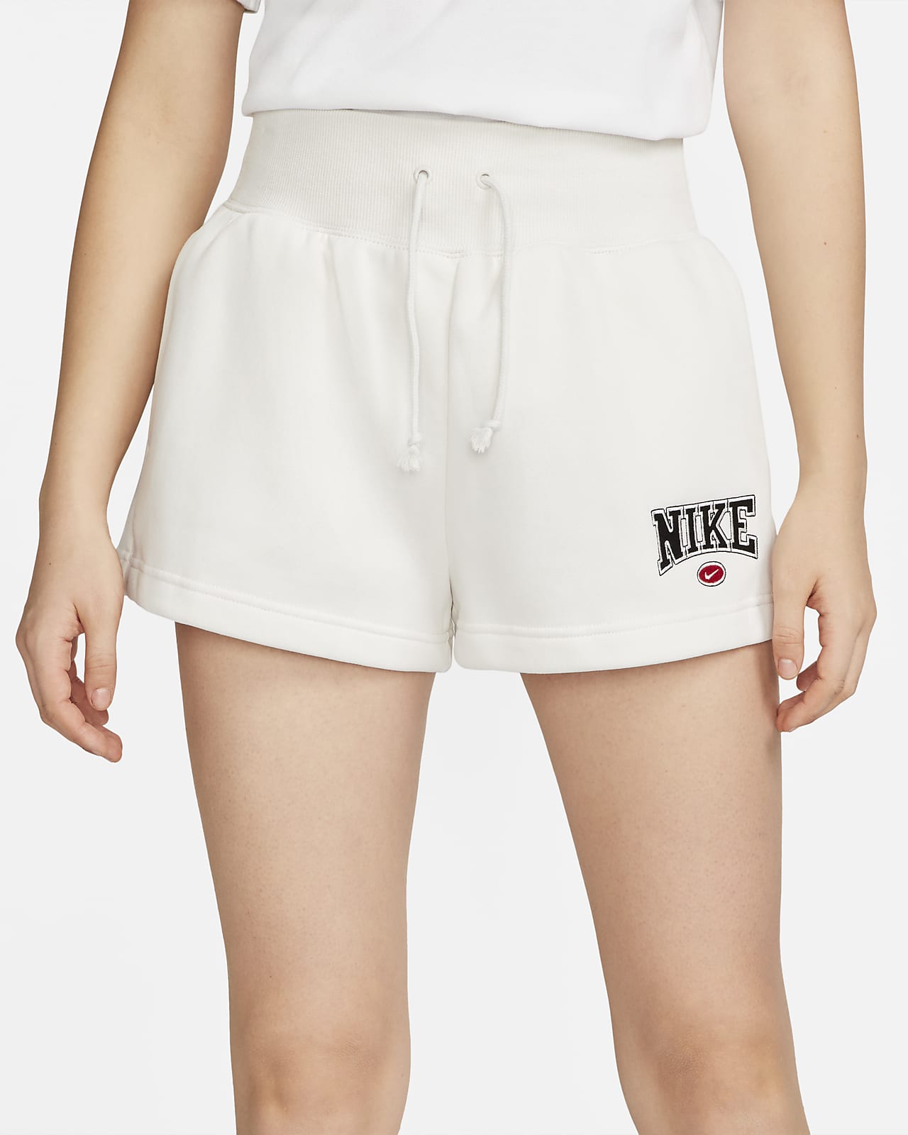 Nike Sportswear Women's High-Waisted Phoenix Fleece Shorts Coral
