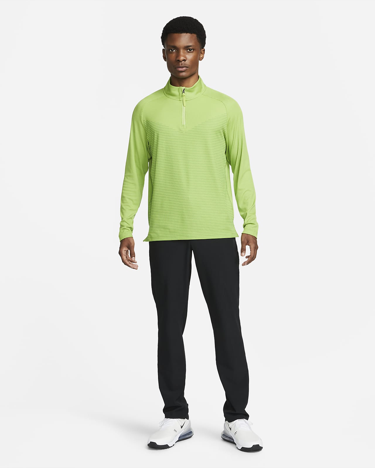 green nike golf top