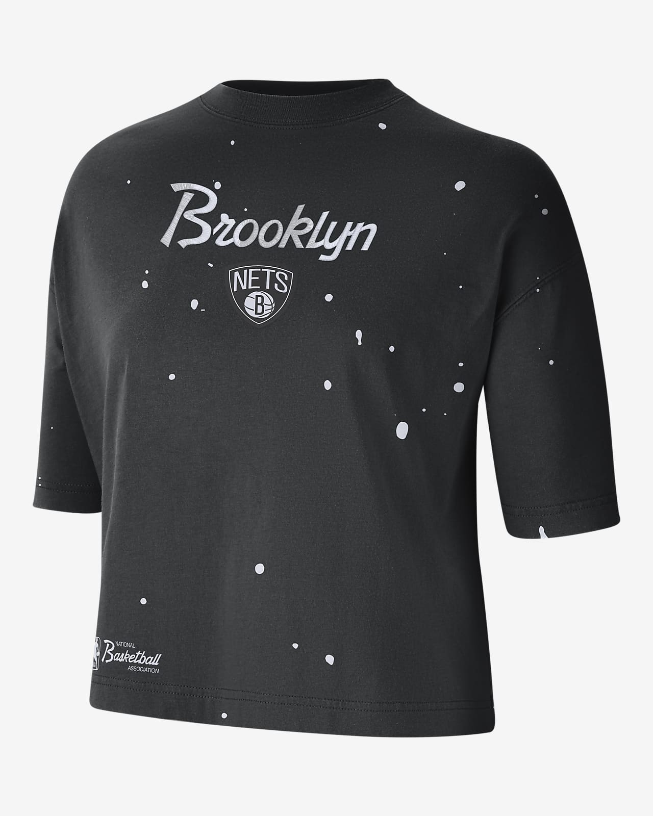Playera Nike NBA para mujer Brooklyn Nets Courtside Splatter. Nike.com