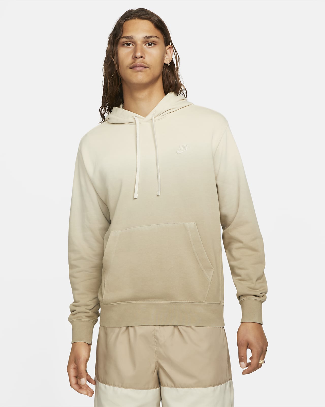Nike Sportswear Club Fleece+ Men's French Terry Dip-Dyed Pullover Hoodie