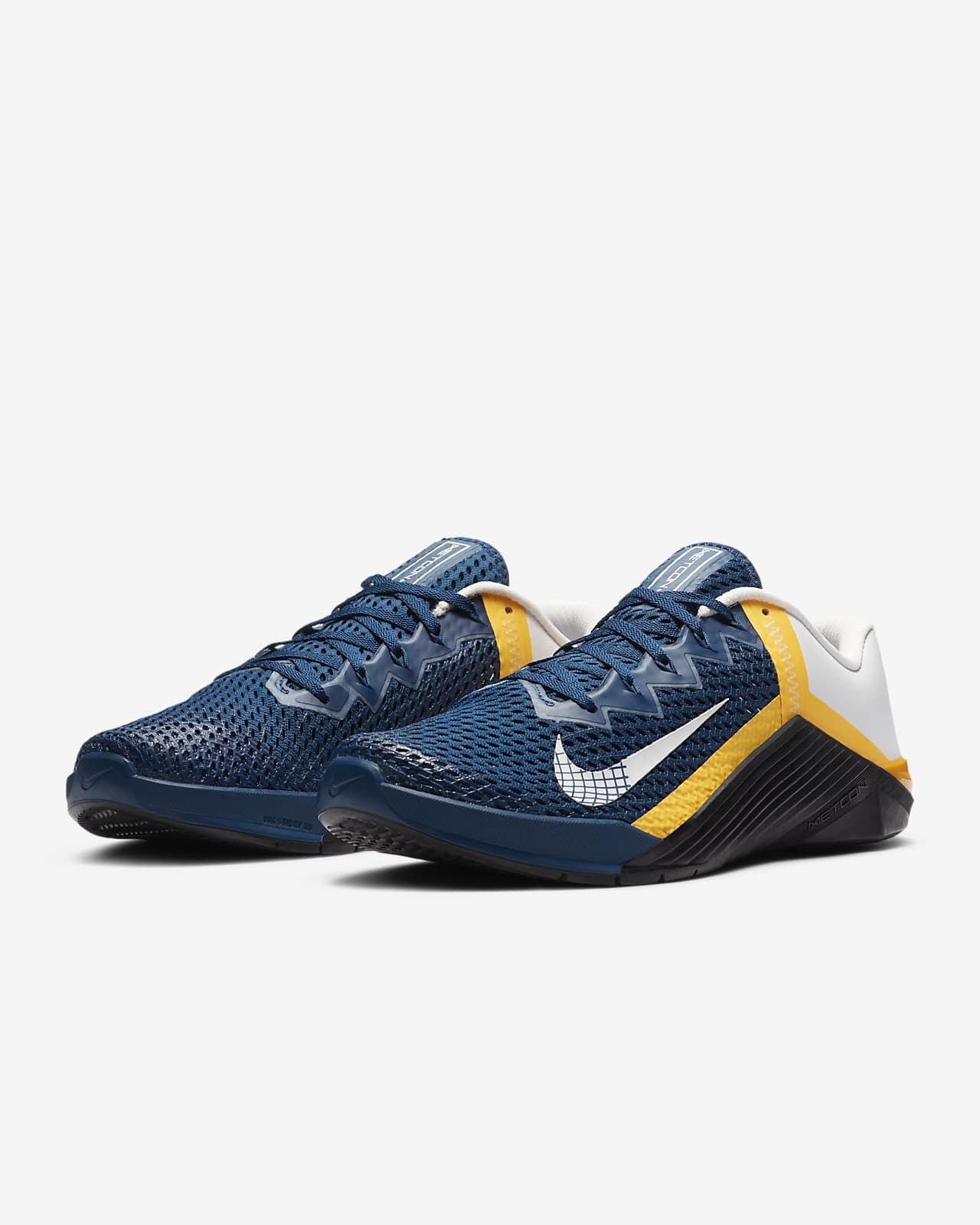 nike metcon blue and yellow
