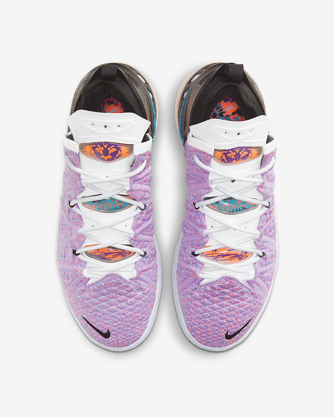 lebron 18 blue and pink