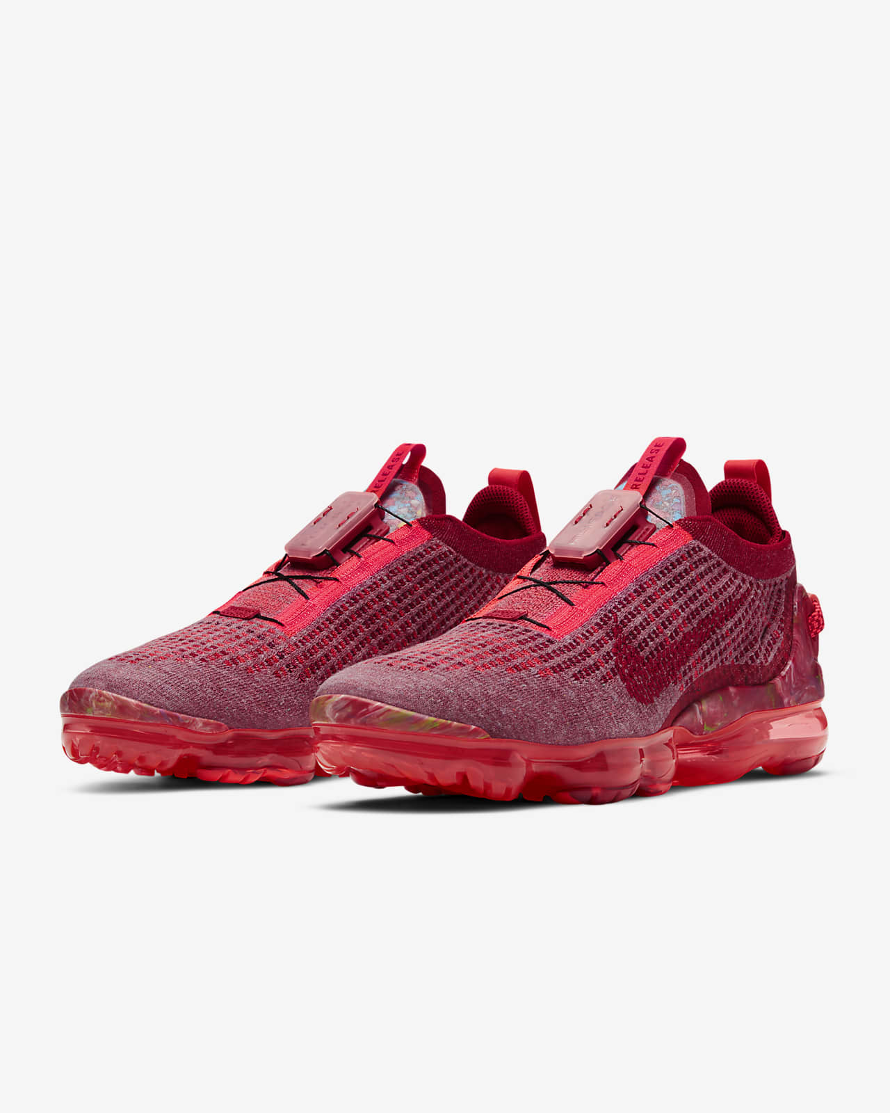 all red vapormax flyknit