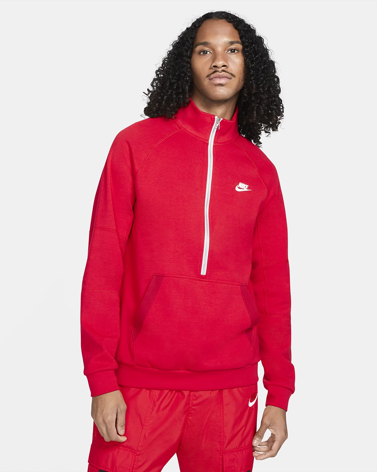 nike fleece top mens