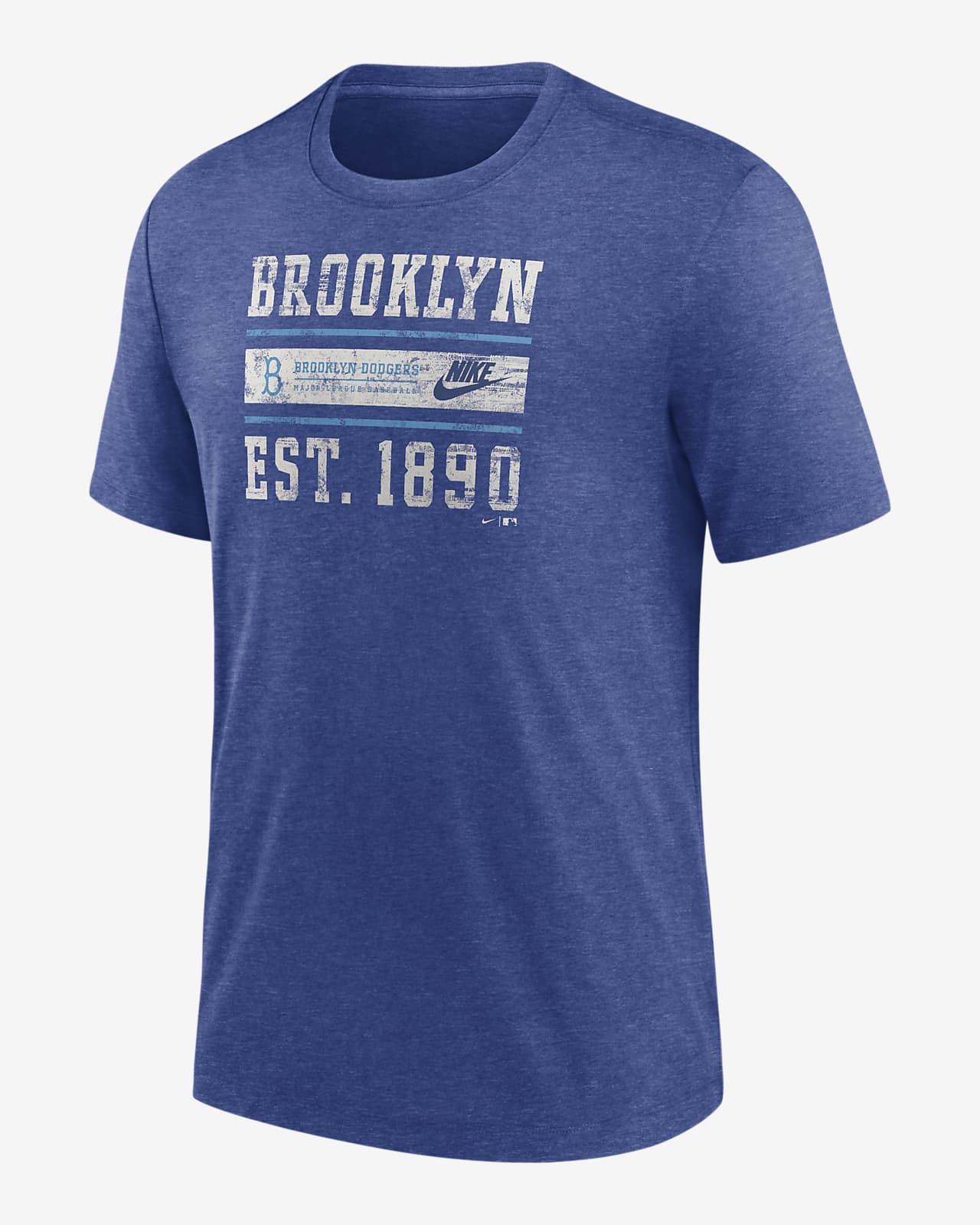 Brooklyn Dodgers Cooperstown Local Stack Men's Nike MLB T-Shirt