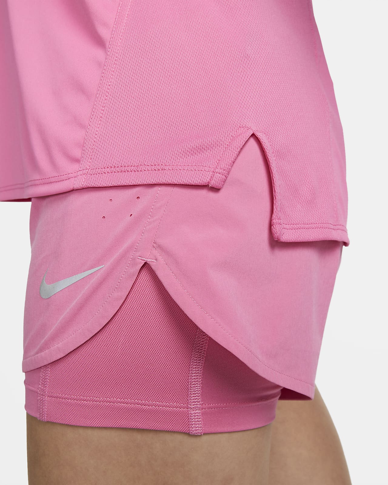 Pink nike store running vest