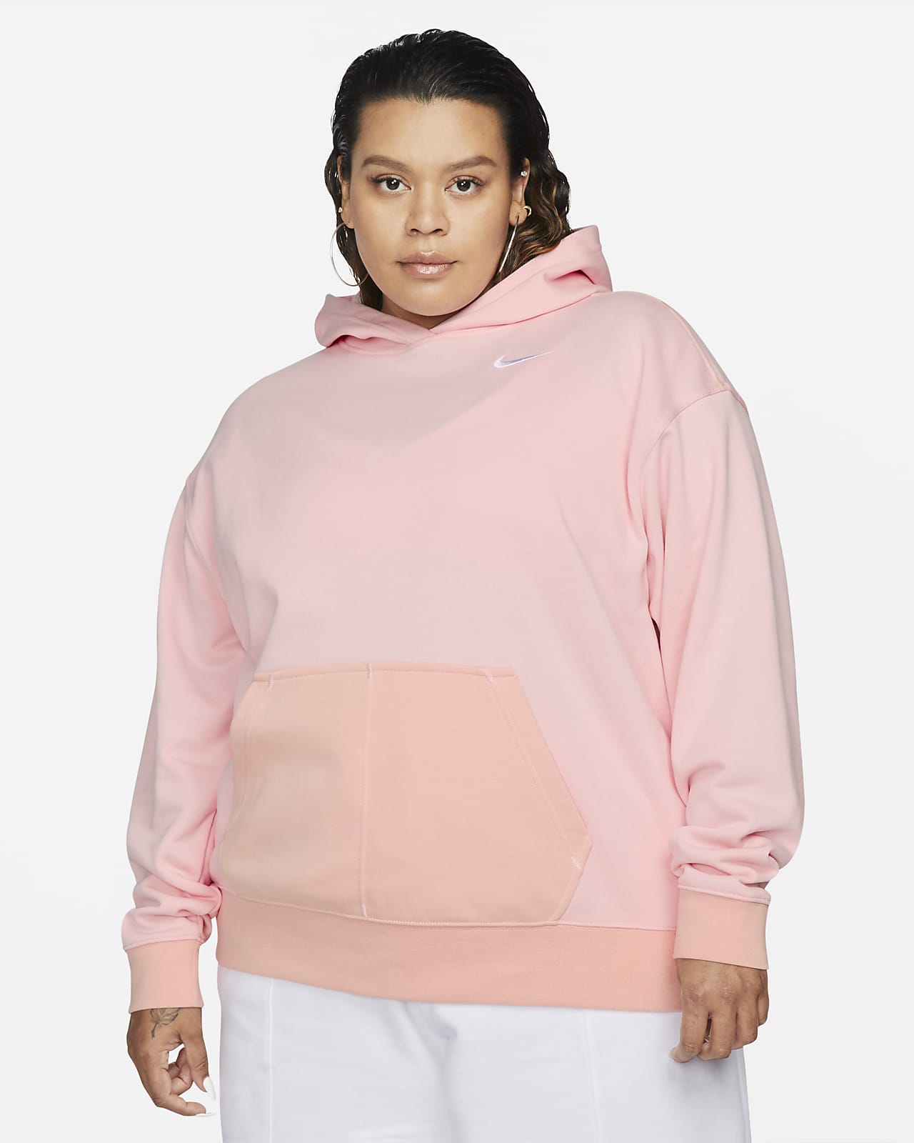 Felpa con cappuccio Nike Sportswear Swoosh (Plus size) - Donna. Nike IT