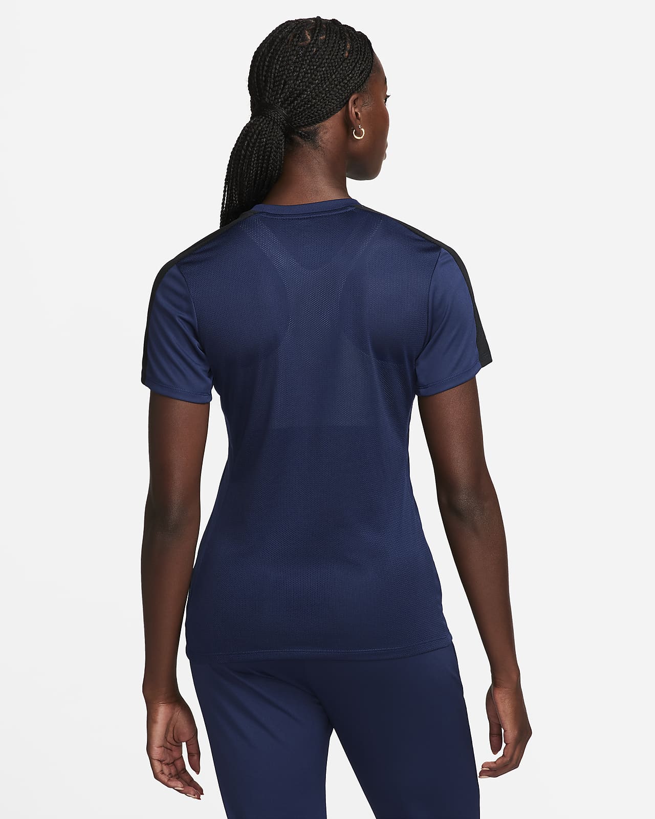 Nike Dri-fit Yoga Layer Womens Short-Sleeve Training Top Cj9326-010 Size XS