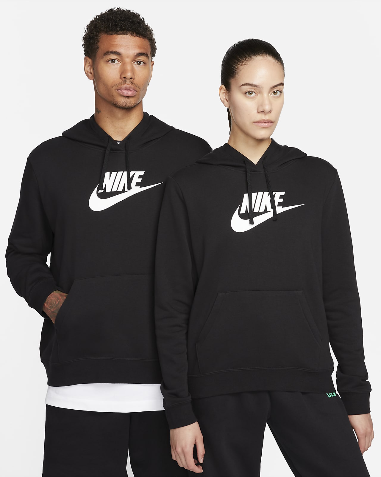 Sweat à capuche à logo Nike Sportswear Club Fleece pour Femme. Nike LU