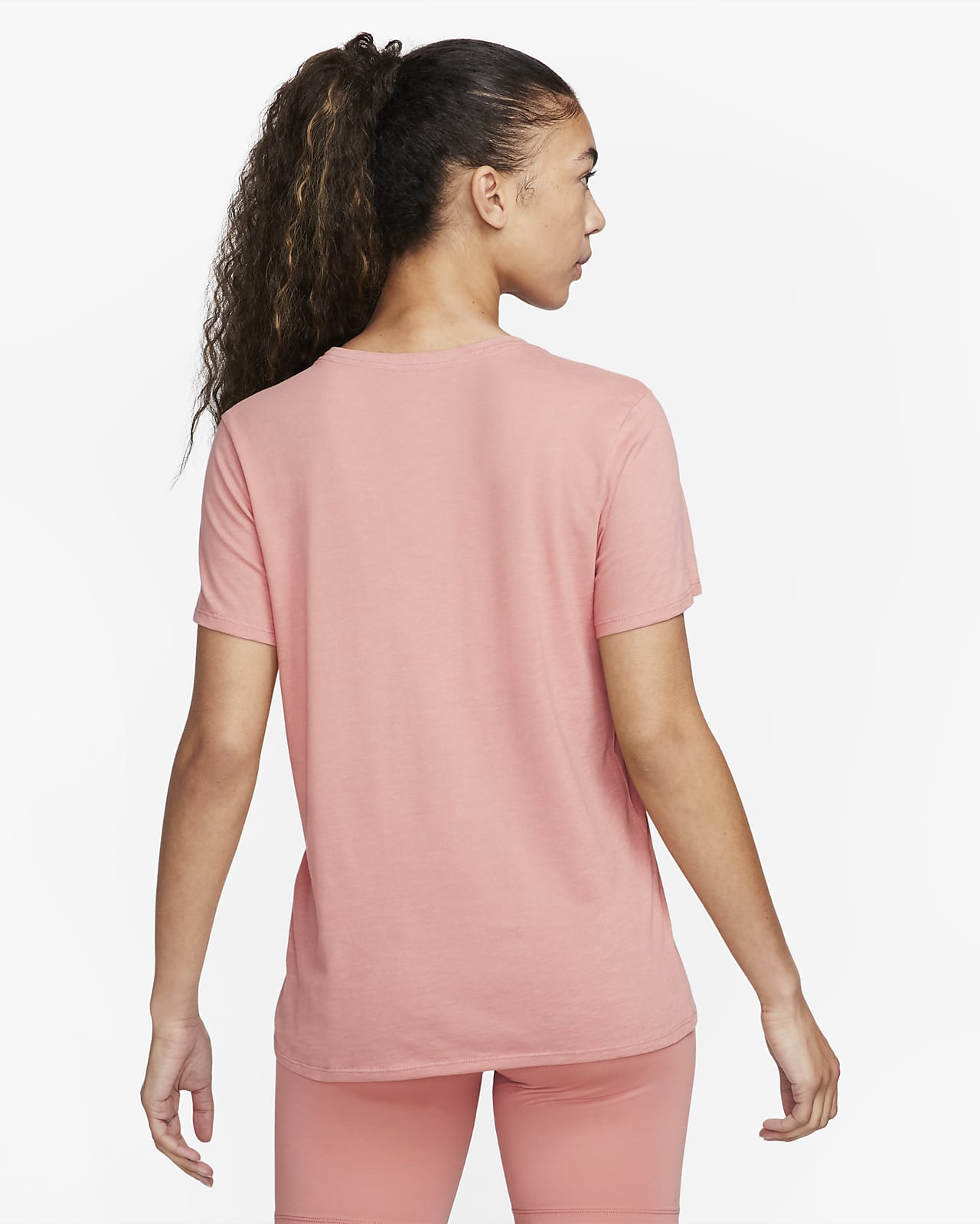 Nike Women's Dri-Fit Swoosh T-Shirt in Pink, Size: Medium | FD2884-618