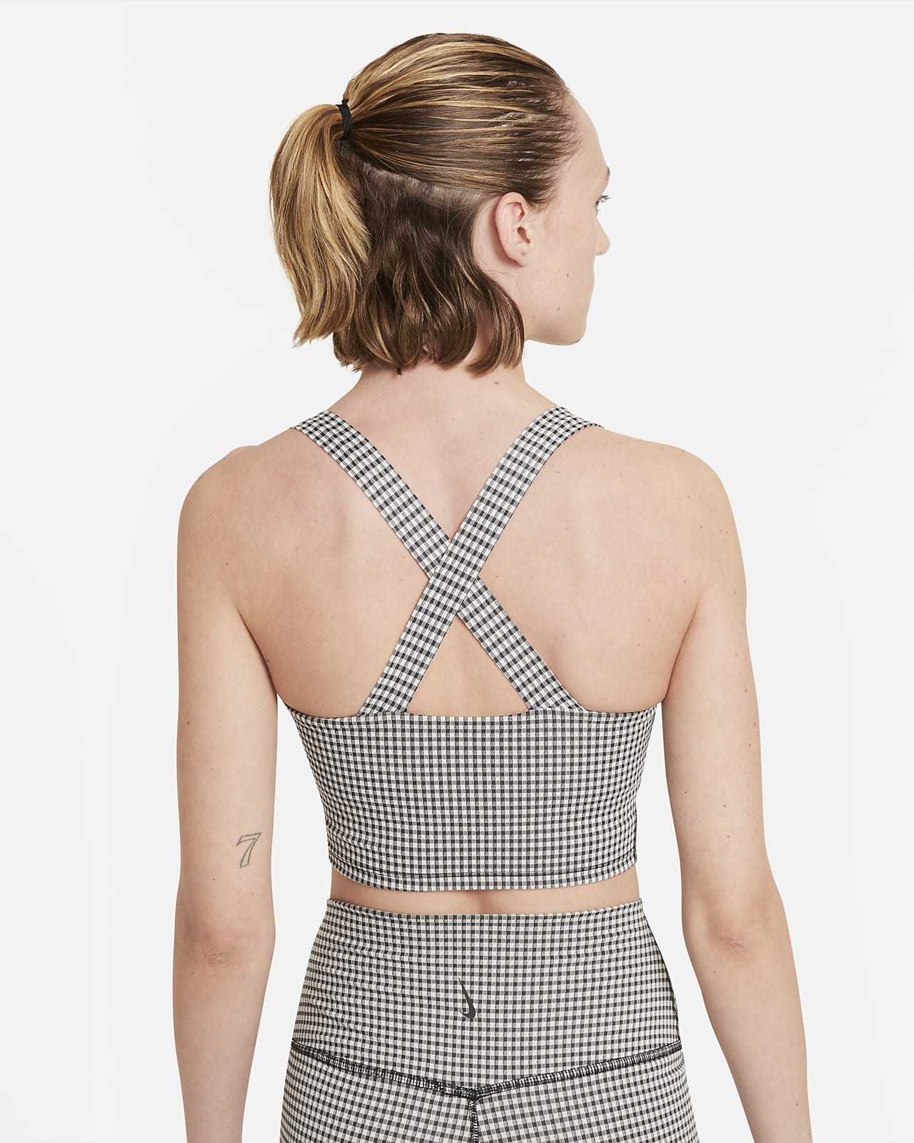 Nike Yoga Women's Cropped Gingham Tank. Nike.com