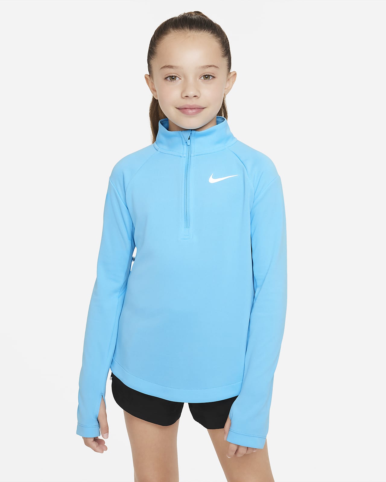 Nike Dri-FIT Big Kids' (Girls') Long-Sleeve Running Top.