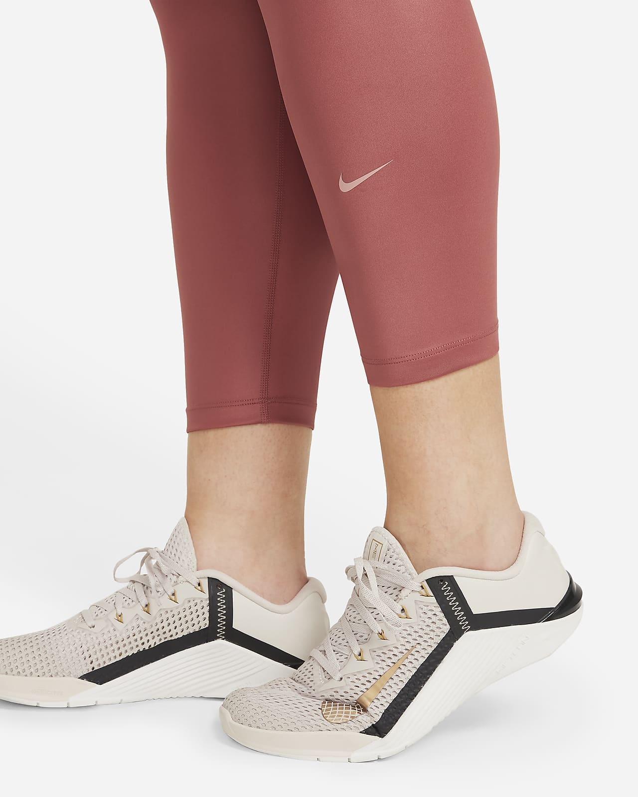 nike faux leather leggings