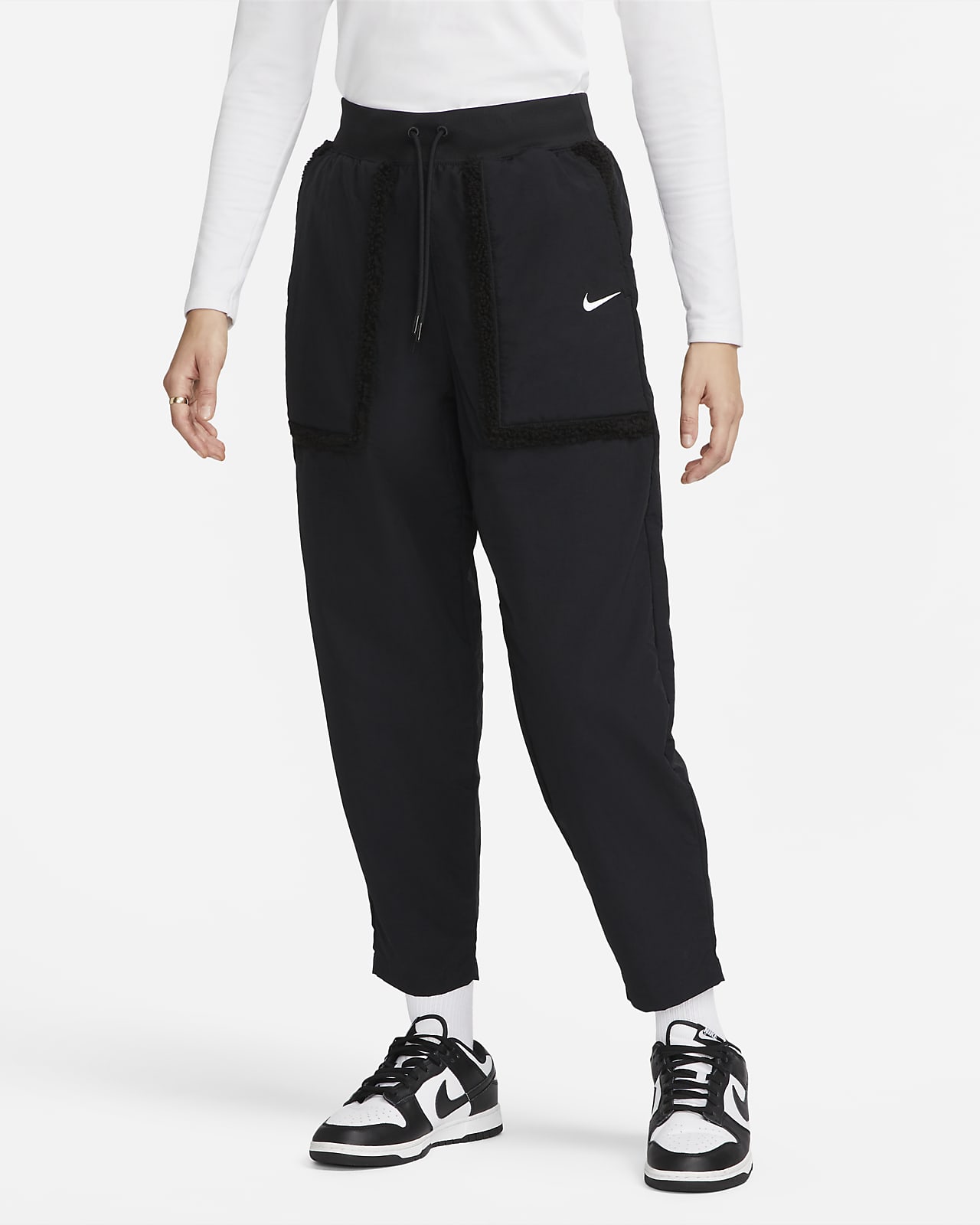 verzoek sokken spelen Nike Sportswear Essential Women's Woven High-Waisted Curve Pants. Nike.com