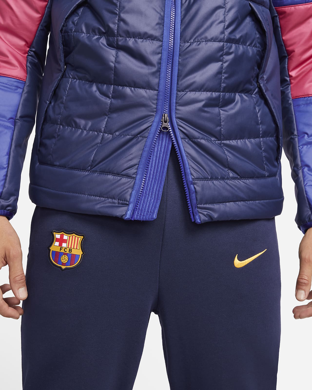 FC Barcelona Synthetic-Fill Herenjack van fleece. Nike NL